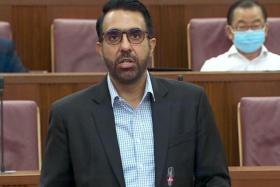 WP chief Pritam Singh outlined his party's alternative proposals for raising revenue and better supporting businesses and low-wage workers in Parliament on Feb 28, 2022. 