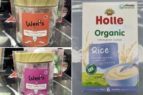 Excessive levels of arsenic were detected in two types of Wen’s Baby Cereal Puree and a type of organic cereal rice from Holle.