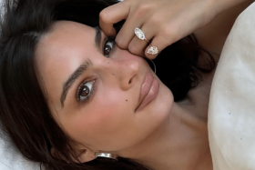 Actress Emily Ratajkowski has turned her engagement ring into two separate divorce rings.