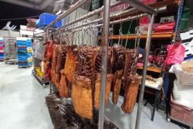 SFA inspectors found meat stored and cut outside the licensed area at Hai’s Roasted Meat Supplier&#039;s premises. 