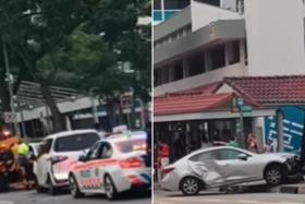 The accident involved two cars along Ang Mo Kio Avenue 10 on Oct 1.