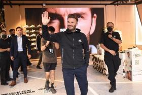 David Beckham was in town on June 17 to attend an Adidas talk show titled "We got this 2.0" at its Orchard Brand Centre.