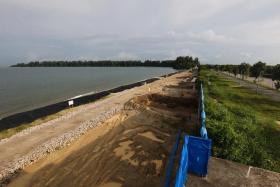 The reclamation site is located between Changi Beach Park and Tanah Merah Ferry Terminal.