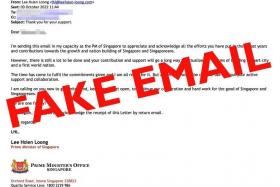 The scammers had created the e-mail to look like it came from the Prime Minister's Office.