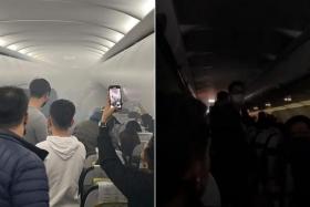 The passengers reportedly chose to continue on the flight after a medical evaluation determined they did not need hospital treatment.