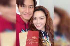 TVB actor Kenneth Ma married actress Roxanne Tong in Thailand on Dec 16.