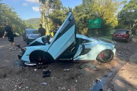 Higher risk: Insurer AIG has decided not to cover McLaren cars driven into Malaysia following a crash involving three such cars in October 2023.