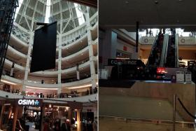 Images circulating on social media of the blackout taken by shoppers at Suria KLCC mall, on July 27, 2022.