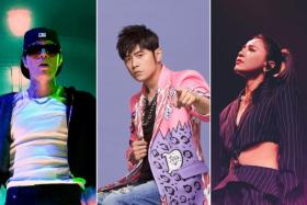 (From left) Justin Bieber, Jay Chou and Della Ding Dang have confirmed shows here.
