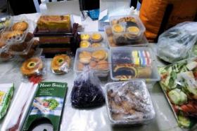 Some of the unsold food collected by Ms Cassie K, a food rescuer under ground-up group Divert for 2nd Life.