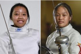 Kiria Tikanah (left) and Elle Koh both won their semi-final bouts on May 13 to set up an all-Singapore final.