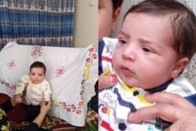 Sohail Ahmadi, around two-months-old, in August 2021 in Kabul.