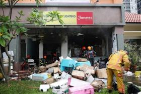 SCDF said 10 people had evacuated the building before they arrived, and no injuries have been reported so far.