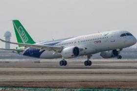 The C919, designed to rival single-aisle jets made by Airbus and Boeing, has never been displayed or publicly flown till now.