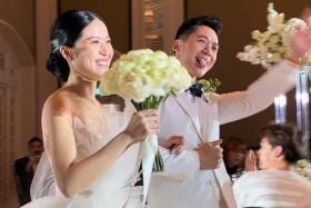Joshua Tan and Zoen Tay held their wedding at Raffles Hotel on Dec 26, 2022.