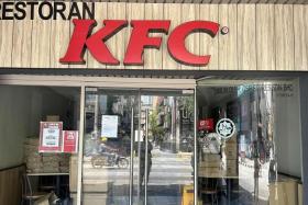 Empty boxes and a deserted shop lot are all of what remains of a former thriving KFC outlet in Jalan Sultan, Kuala Lumpur.
