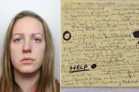 A handwritten note found by police officers searching Lucy Letby&#039;s home said, “I am a horrible evil person.”