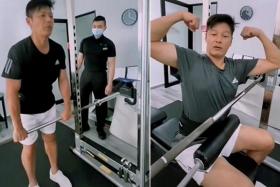 Li says his new exercise regime has been challenging, given that he rarely exercised before.