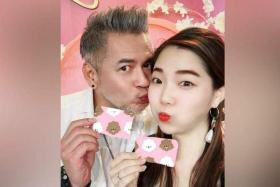 Taiwanese actor Joseph Ma posted a photo with his Korean wife on social media on the day of their marriage.