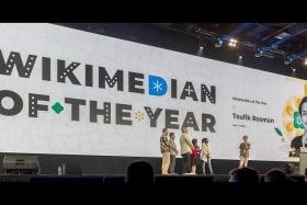 Mr Taufik Rosman was named 2023’s Wikimedian of the Year at a conference held at Suntec City in August.