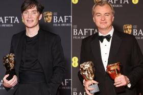 Oppenheimer won seven prizes in total, including best film and the best director award for Christopher Nolan (right), and best leading actor for Cillian Murphy (left).
