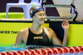 Quah Ting Wen won the SEA Games women&#039;s 100m freestyle title for the fifth straight time in Cambodia.