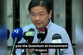 Deputy Prime Minister Lawrence Wong&#039;s mouth was noticeably altered to synchronise with a fake voice-over promoting an investment scam. 