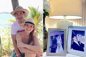 Local celebrity couple Pierre Png and Andrea DeCruz celebrated their 20th wedding anniversary by sharing photos of themselves on Instagram.