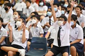 Pupils preparing to get their PSLE results at Opera Estate Primary in November. The Sec 1 posting results will be released on Dec 21, 2022.
