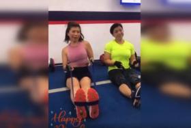 The fitness studio posted a video on Instagram which featured two women shaking their heads from side to side while saying &quot;Happy Deepavali&quot;.