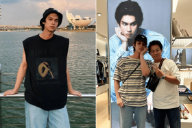The 25-year-old star took to Instagram to share photos of his short vacation in Singapore.