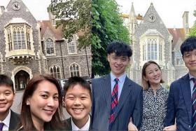 Ivy Lee posted a past and present photo with her sons on social media on July 2.