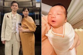 Kelly Poon and her husband Roger Yo welcomed a baby boy on Nov 19.